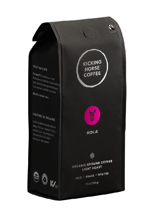 Kicking Horse Coffee - Kicking Horse Coffee, Hola, Light Roast, Ground, 10 oz (Pack of 1) - Image 1