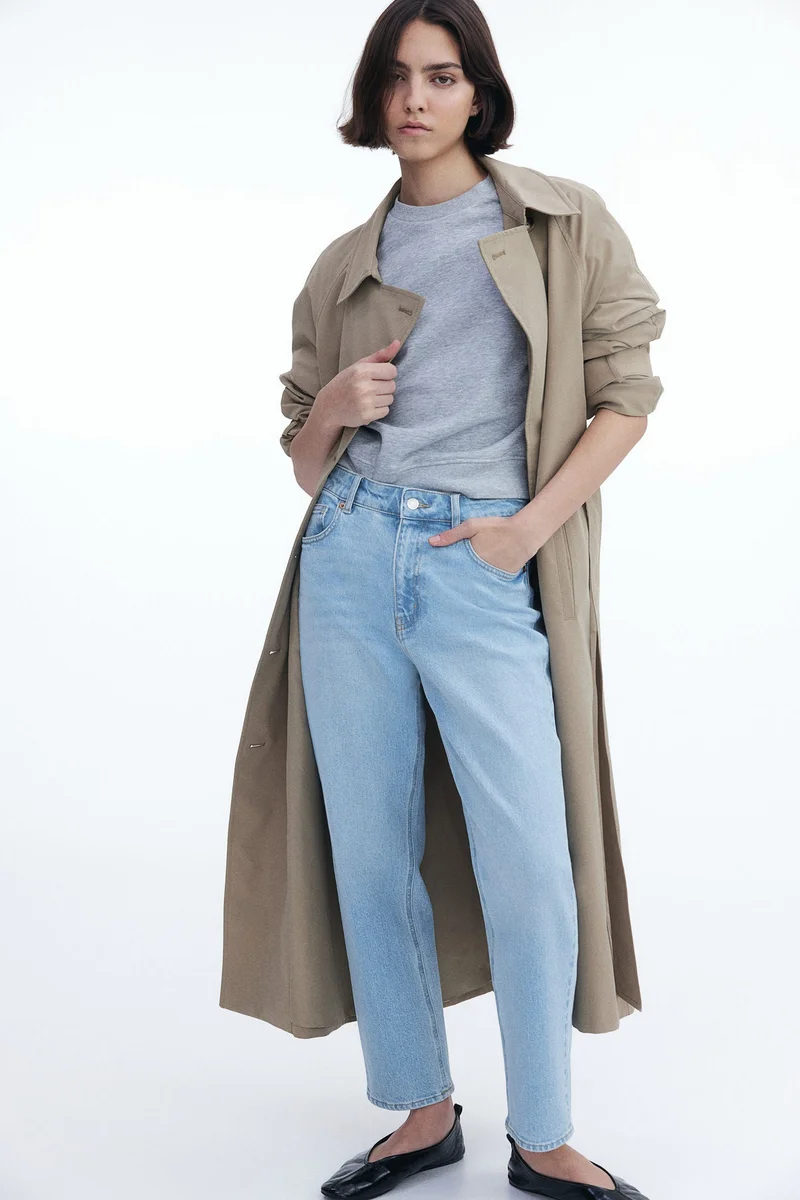 اتش اند ام Slim Straight High Ankle Jeans