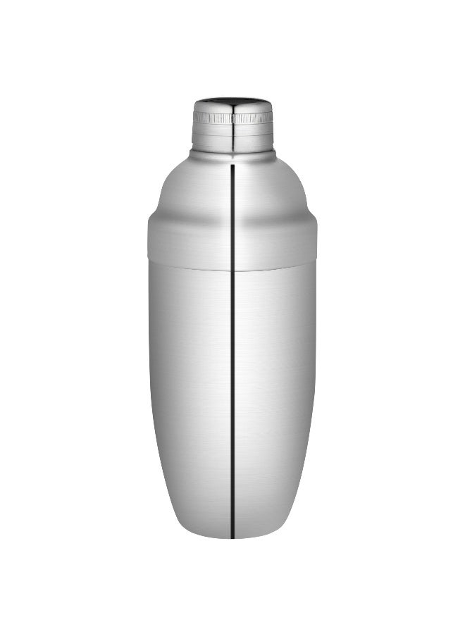 Restaurantware Bar Lux 24 Ounce Cocktail Shaker, 1 Heavy-Duty Cobbler Shaker - Mirrored Finish, Leak-Resistant, Silver Stainless Steel Martini Shaker, For Homes, Bars, Parties, or Restaurants, - Image 2