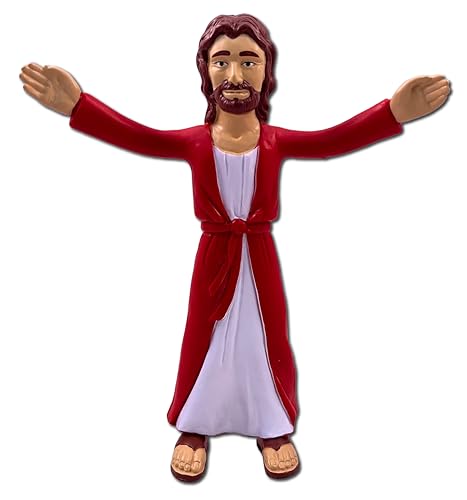NJ Croce 65 Jesus of Nazareth Poseable Figure Bendable Toy Religious Gift Great Bible Character for Hide and Seek Games Safe for Kids Bring Your Religion Back to Life - Image 1
