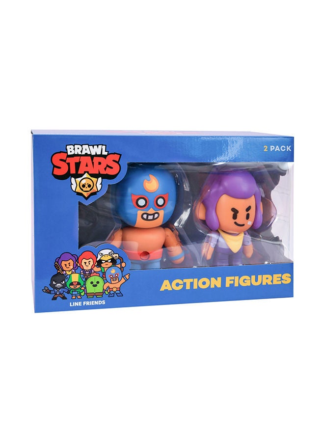 Brawl Stars مجموعة من 2 صندوق نافذة لشخصيات مجسمة (S1) - Image 1