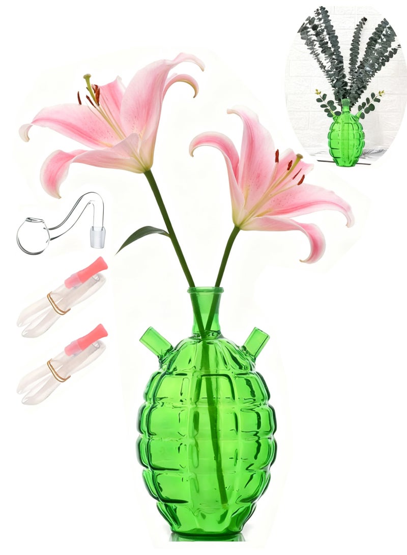 Handmade Home Decorative Multi Layers Mini Glass Vase For Plants and Flowers