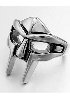 KASTWAVE Doom Mask Ring Biker Punk Ring Egyptian Pharaoh Ring, Viking Pagan Men's Rings, Vintage Biker Ring Gladiator Style Alloy Ring Silver Male Ring Jewelry Accessory 2Pcs 11#  - Image 3