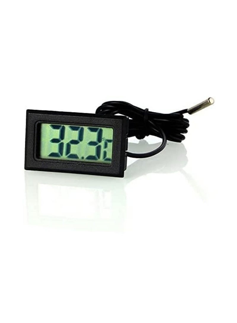 Digital Refrigerator Thermometer With LCD Display Black  - Image 1