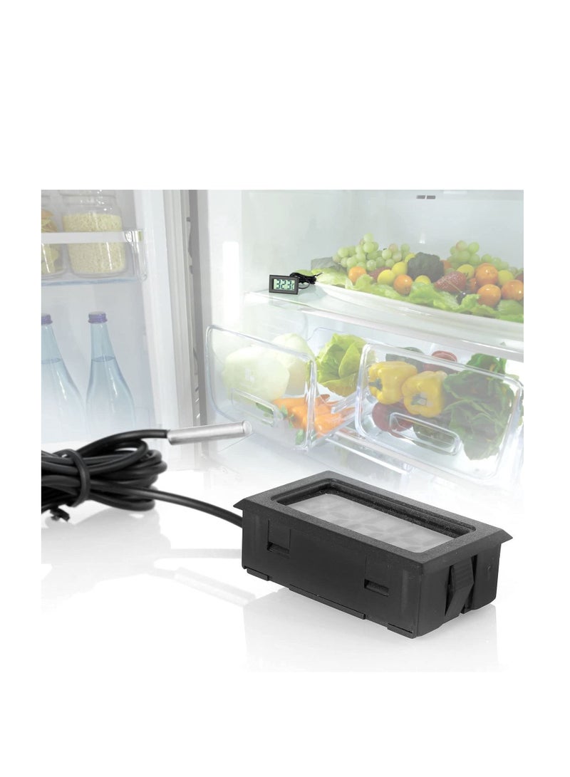 Digital Refrigerator Thermometer With LCD Display Black  - Image 5