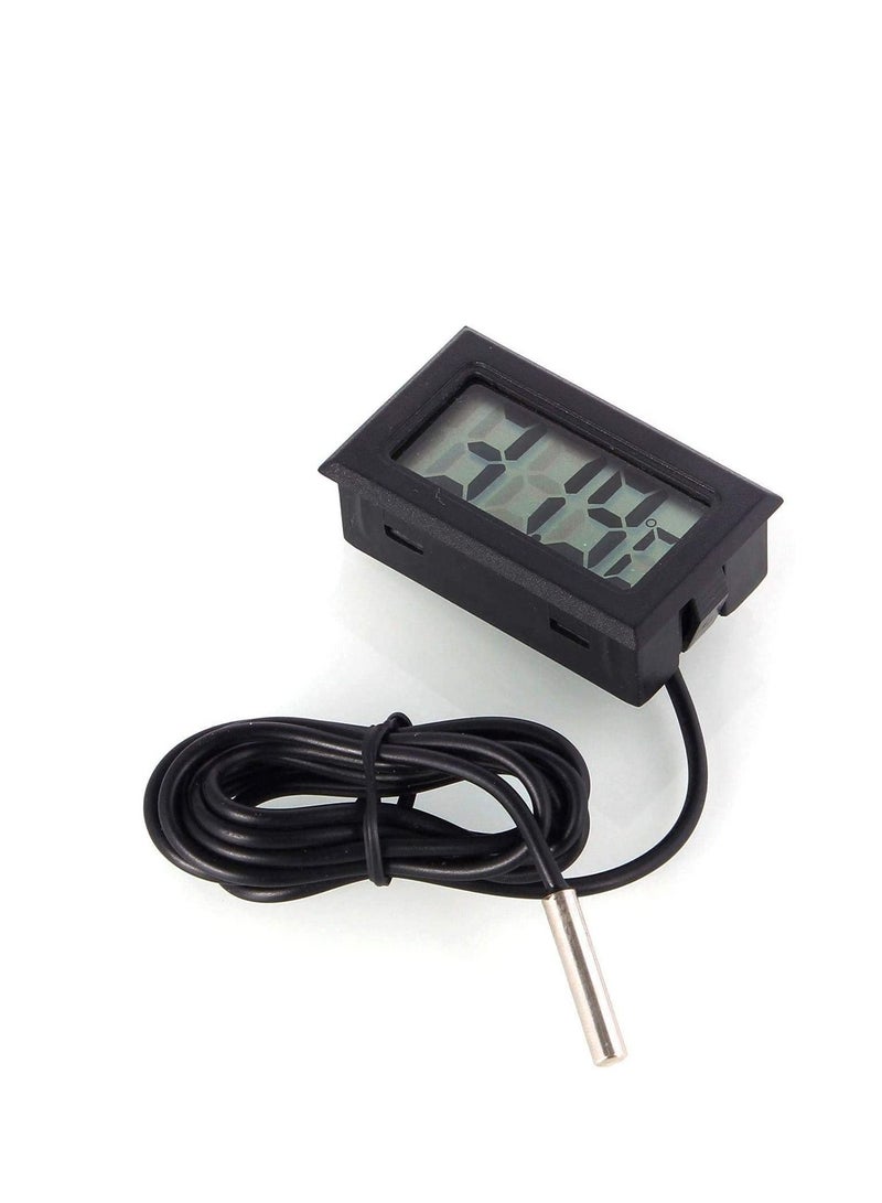 Digital Refrigerator Thermometer With LCD Display Black  - Image 3
