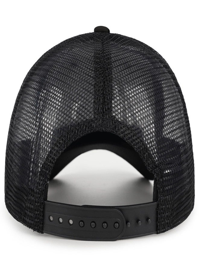 MixYoke American Flag Trucker Hat - Snapback Hats for Men Women Baseball Cap - Breathable Mesh & Adjustable Fit for Casual Wear, Black-1, One size - Image 5