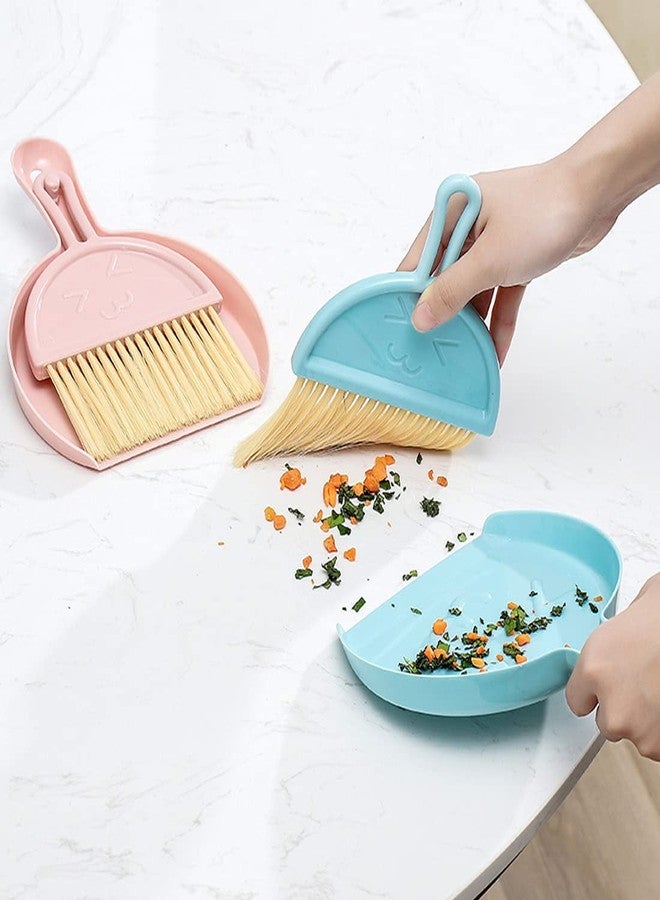 Engjajo Mini Hand Brooms Small Dust Pan and Brush Set for Table, Desk, Countertop, Key Board, Cat, Dog and Other Pets (Green) (ENG547) - Image 2