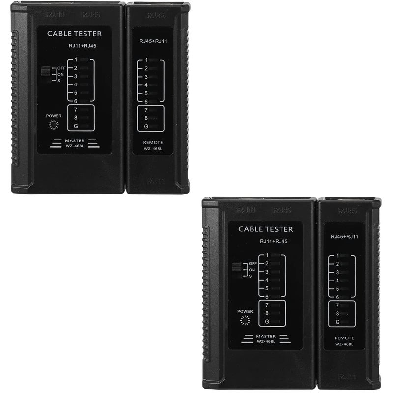 klarako 2pcs Network Line Meter Electrical Wire Tracer ethernet Cable Tester Network Wire Tester Cable ethernet UTP Wire Test Tool multitools Handheld Hard Plastic Network Cable - Image 2