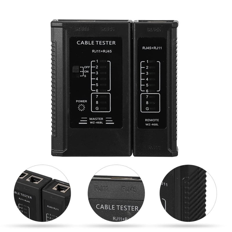 klarako 2pcs Network Line Meter Electrical Wire Tracer ethernet Cable Tester Network Wire Tester Cable ethernet UTP Wire Test Tool multitools Handheld Hard Plastic Network Cable - Image 3