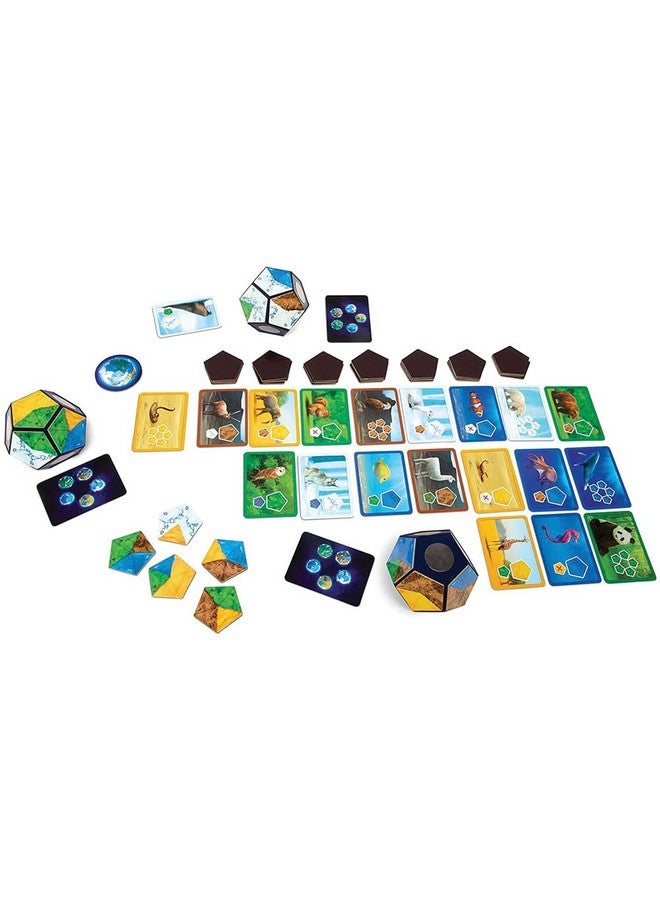 blue orange Tabletop Strategy Game, Award Winning, Kid Teen Family Adult Game Nights and Party, 3D World Map Building, 2-4 Players, Ages 8+, Planet by Blue Orange Games - Image 2