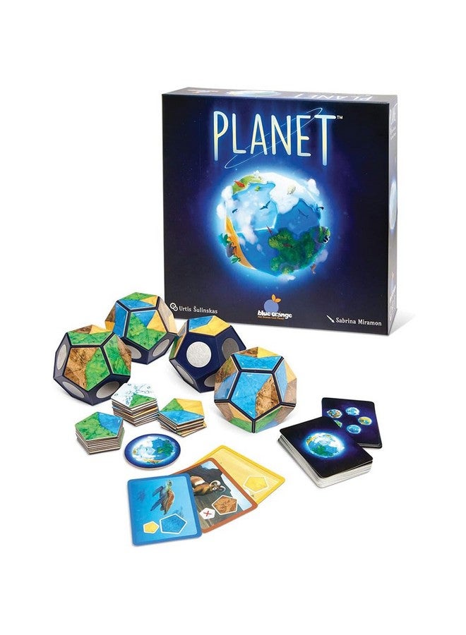 blue orange Tabletop Strategy Game, Award Winning, Kid Teen Family Adult Game Nights and Party, 3D World Map Building, 2-4 Players, Ages 8+, Planet by Blue Orange Games - Image 3