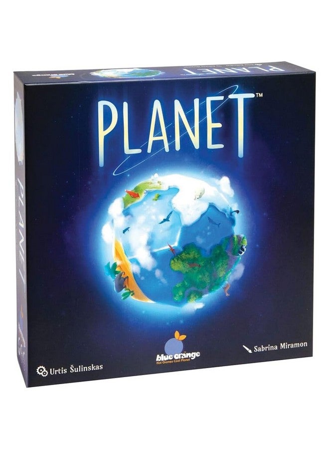 blue orange Tabletop Strategy Game, Award Winning, Kid Teen Family Adult Game Nights and Party, 3D World Map Building, 2-4 Players, Ages 8+, Planet by Blue Orange Games - Image 1