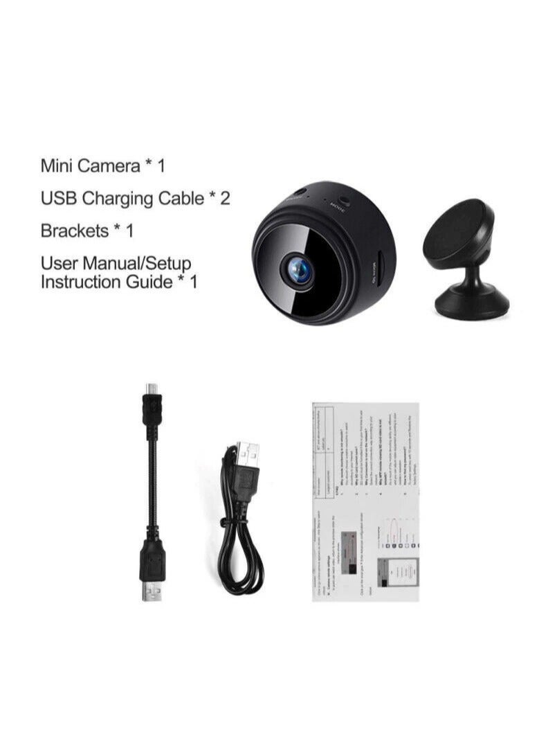 ELTRAZONE 2PACK Mini WiFi Hidden Cameras,Wireless Spy Cameras with Video Live Feed, HD 1080P Home Security Cameras, Baby Nanny Cam,Tiny Smart Cameras with Night Vision and Motion Detection. - Image 4