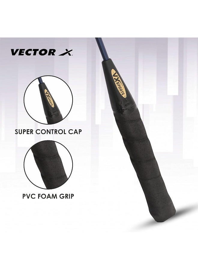 فيكتور أكس مجموعة مضارب تنس الريشة Vector X VXB-10 المصنوعة من الألومنيوم – عبوة 3 قطع مع ريشة وغطاء للتدريب واللعب، خفيف الوزن ومتينة - Image 5