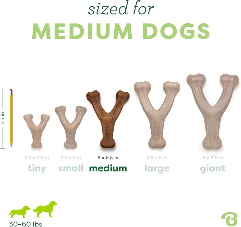 Benebone Wishbone Durable Dog Chew Toy for Aggressive Chewers, Real Bacon, Made in USA, Medium - Image 4