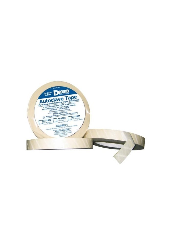 DEFEND Autoclave Tape for Sterilization - 1/2" Wide, 60 Yards Roll
