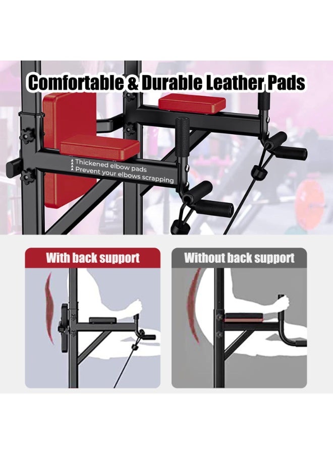 شو وو قضيب سحب باور تاور للصالة الرياضية المنزلية، حامل قضيب سحب متعدد الوظائف، محطة قضيب غطس، مدرب قوة قبضة، محطة تمرين غطس بارتفاع قابل للتعديل، معدات لياقة بدنية لتدريب القوة - Image 5