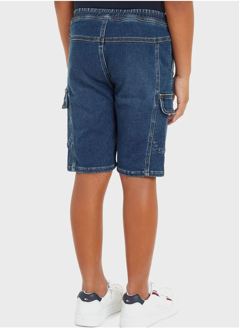 Calvin Klein Jeans Youth Denim Cargo Shorts