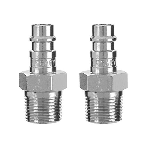 Flexzilla Pro High Flow Plug (2 Pack), 1/4" Body, 3/8" MNPT - A53640FZ-2PK - Image 1