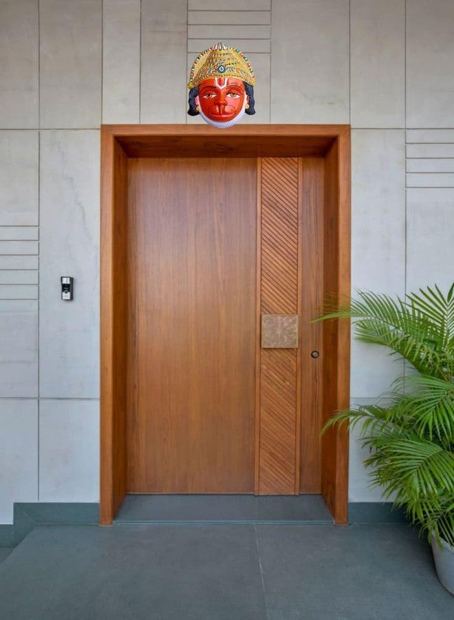 FLAIMYST Hanuman Ji Wall Hanging | Hanuman Face Mask Wall Hanging Idol for Home & Office Decoration | Nazar Battu for Home Entrance (6 Inche Multicolor) - Image 5