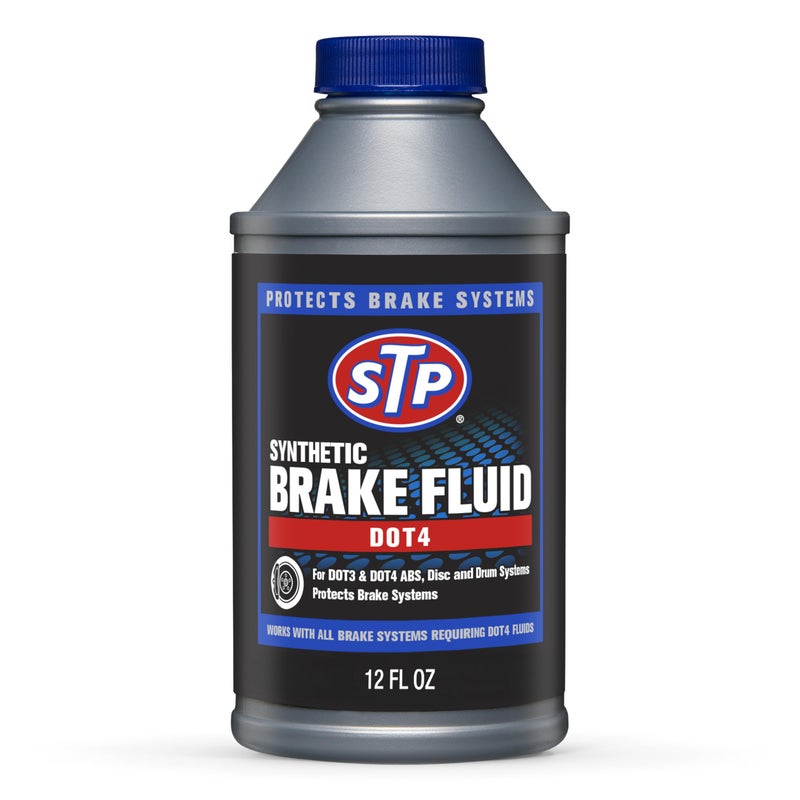 STP Synthetic Brake Fluid, Dot 4 Brake Fluid Protects Brake Systems, ABS, Disc and Drum Systems, 12 Oz, STP - Image 1