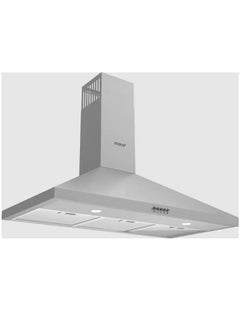 passap Kitchen Cooker Hood, 90cm wall mounted,650m³/h Suction Power,3 filters, 3 speeds, Stainless Steel, LED Lighting, silver matt inox (D004-90-IX)  - Image 1