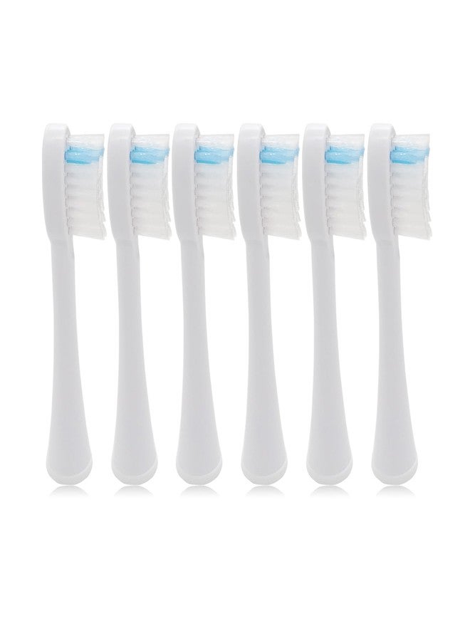 PDEEY Toothbrush Heads Replacement for Waterpik SF-02W, SF-03W, SF-01W Sonic Fushion 2.0 Model, Brush Head with Cover 6 PCS, White - Image 3