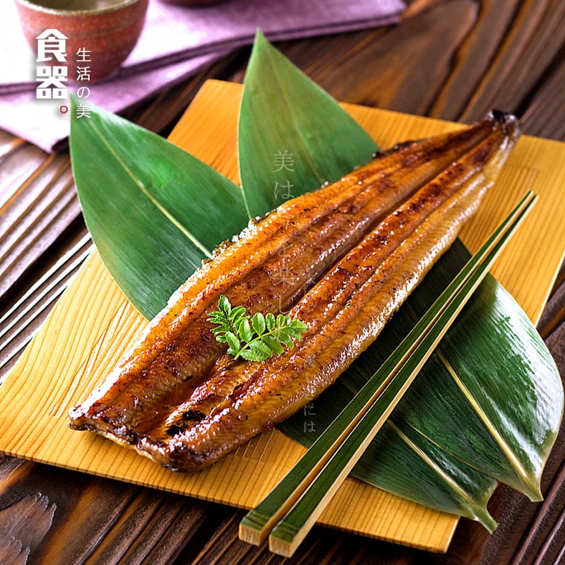 Japanese-Style Bamboo Leaf Swing Plate Sashimi Decoration Sushi Small Zongye Fresh Food Decoration Grass Leaf Barbecue Mat Green Leaf - Image 3