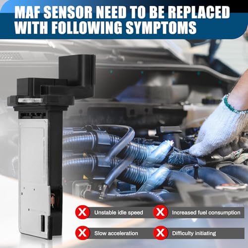 Glvvexa 23262343 Mass Air Flow Sensor Replacement for Cadillac ATS Escalade XTS Chevy Silverado Suburban GMC Sierra Acadia Replace 20787043, AFH70M-78, AFH70M78 - Image 4
