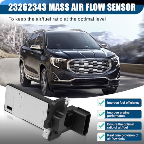 Glvvexa 23262343 Mass Air Flow Sensor Replacement for Cadillac ATS Escalade XTS Chevy Silverado Suburban GMC Sierra Acadia Replace 20787043, AFH70M-78, AFH70M78 - Image 3