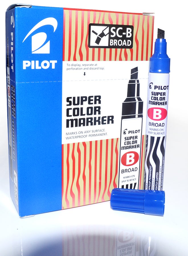 PILOT SC-B-L PERMANENT MARKER BROAD BLUE - Image 2