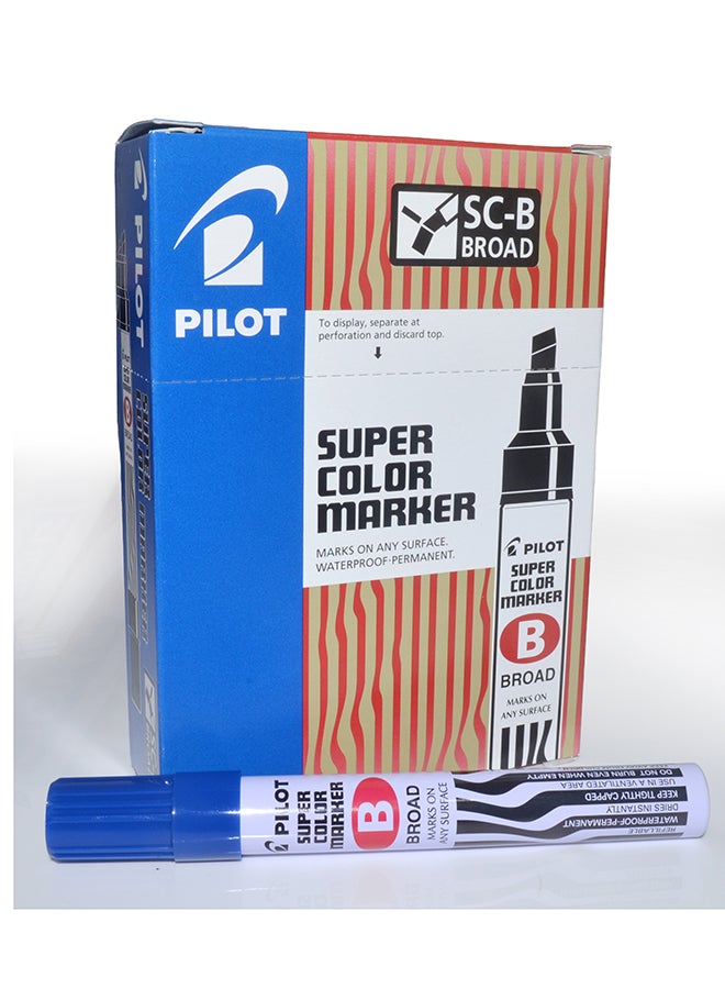 PILOT SC-B-L PERMANENT MARKER BROAD BLUE - Image 3