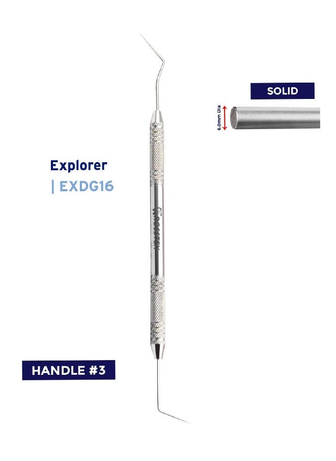 Crosstex - Dental Instrument Explorer/Probe Fig.dg16 with handle no. 3 - Image 1