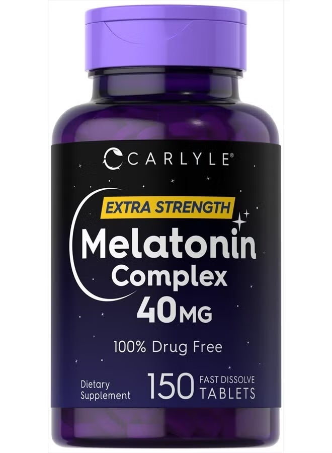 Carlyle Melatonin Complex 40 mg, 150 Fast-Dissolve Tablets - Image 2