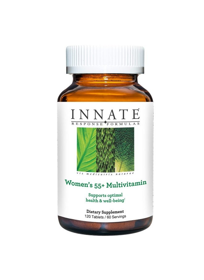 Innate Response Formulas Women’S 55+ Multivitamin - Daily Multivitamin For Women 55 And Over - Vegetarian, Non-Gmo, And Gluten-Free - Made Without 9 Food Allergens - 120 Tablets (60 Servings)  - Image 1