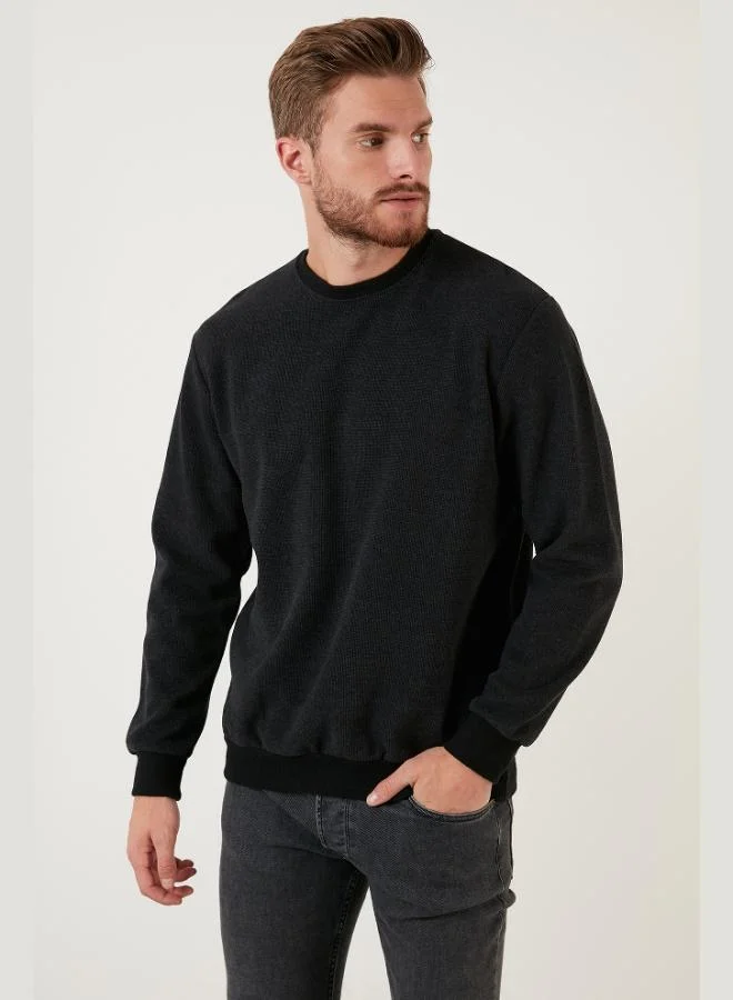 Buratti  Buratti Slim Fit Crew Neck Cotton Sweater Men's SWEATER 456201 for Men | Best Price UAE