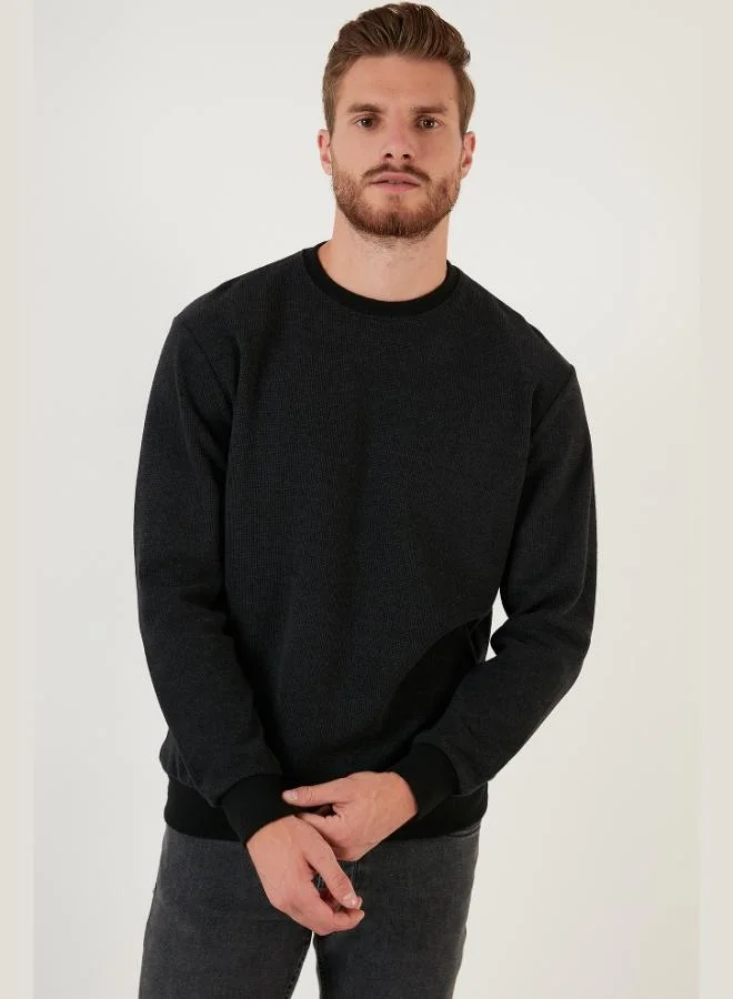 Buratti  Buratti Slim Fit Crew Neck Cotton Sweater Men's SWEATER 456201 for Men | Best Price UAE