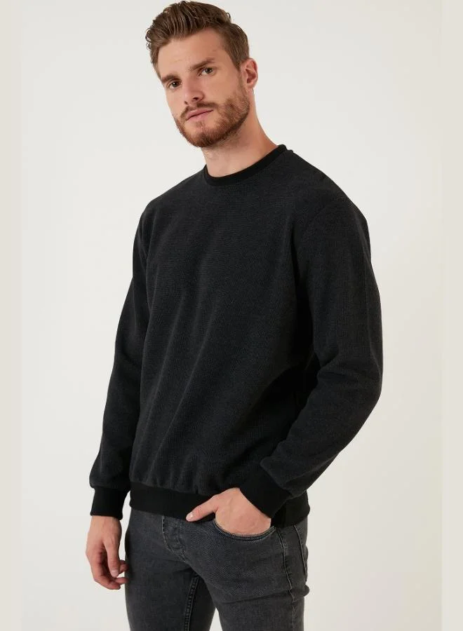 Buratti  Buratti Slim Fit Crew Neck Cotton Sweater Men's SWEATER 456201 for Men | Best Price UAE