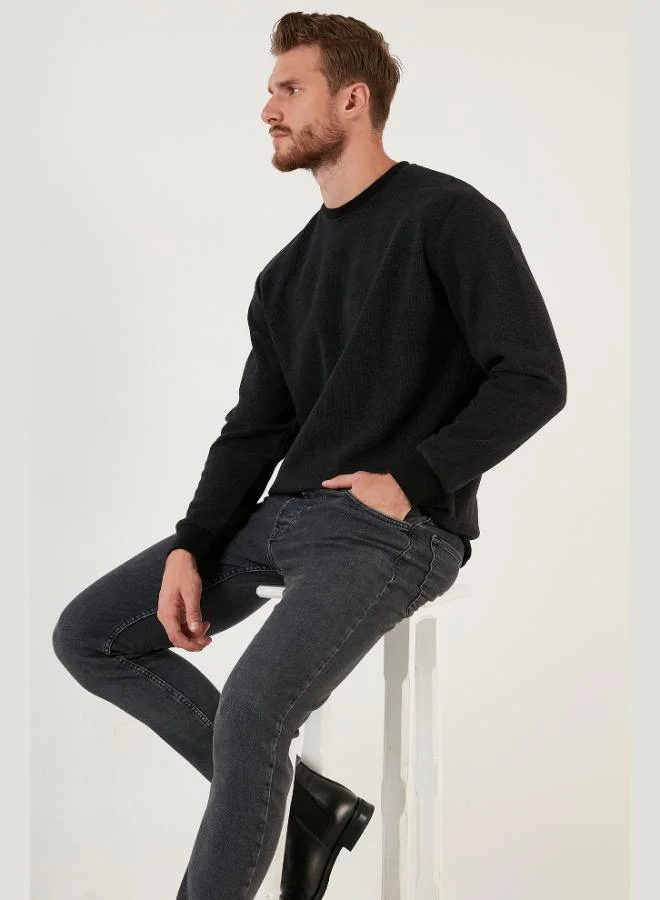 Buratti  Buratti Slim Fit Crew Neck Cotton Sweater Men's SWEATER 456201 for Men | Best Price UAE