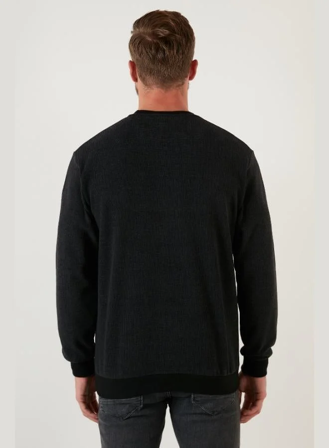 Buratti  Buratti Slim Fit Crew Neck Cotton Sweater Men's SWEATER 456201 for Men | Best Price UAE