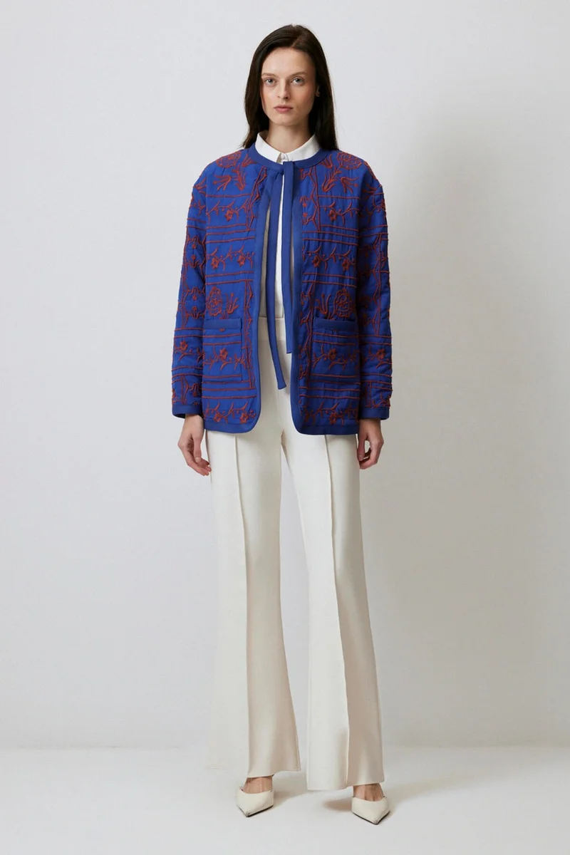 Touche Embroidered Poplin Jacket