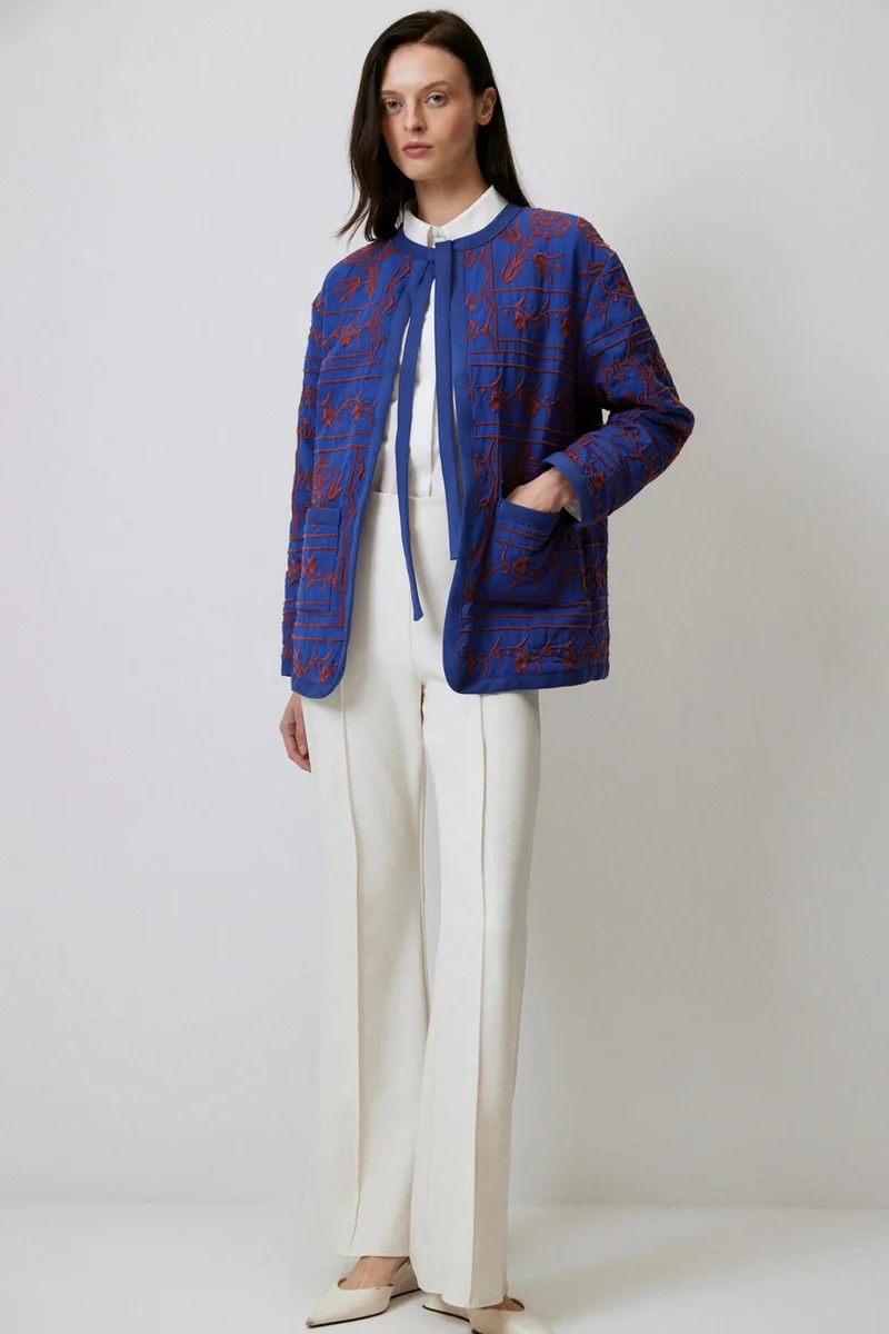 Touche Embroidered Poplin Jacket
