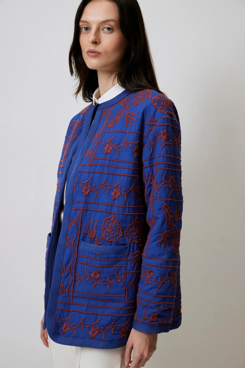 Touche Embroidered Poplin Jacket