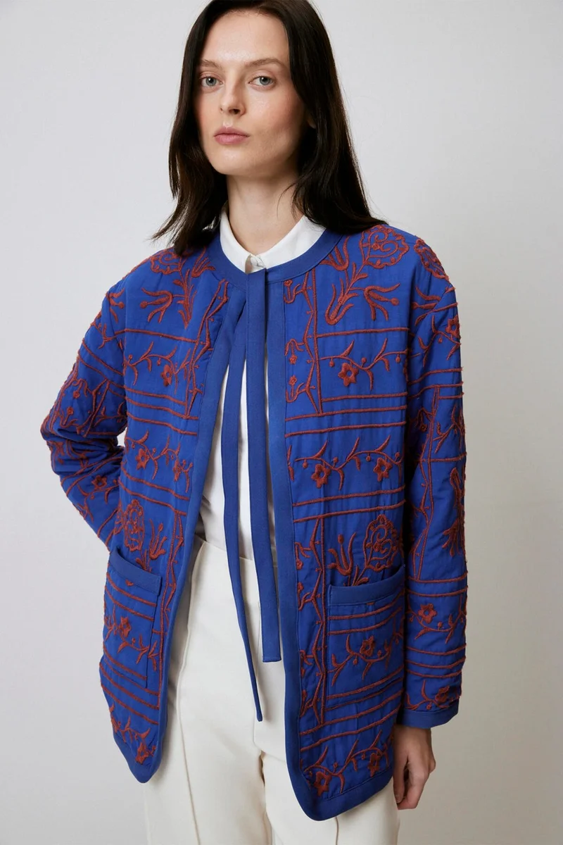 Touche Embroidered Poplin Jacket