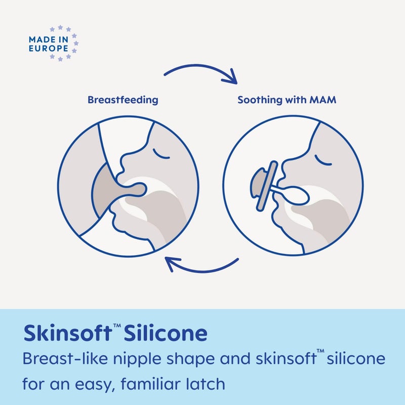 MAM Pacifier, 0-6 Months, Night Collection, Unisex 2-Count - Image 4