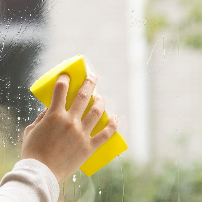 Dwariyan Dwariyan 4 Pack Damp Duster Magical Dust Cleaning Sponge Duster for Cleaning Venetian Wooden Blinds Vents Radiators Skirting Boards Mirrors and Cobwebs Traps Dust  - Image 2
