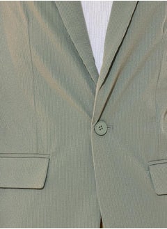 Take Two Texture Notch Lapel Longline Blazer with Pockets  - Image 3