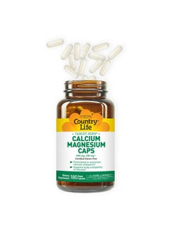 Country Life Target Mins Calcium Magnesium Caps 500Mg: 250Mg 180 Vegan Capsules Certified Gluten Free Certified Vegan  - Image 4