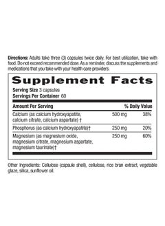 Country Life Target Mins Calcium Magnesium Caps 500Mg: 250Mg 180 Vegan Capsules Certified Gluten Free Certified Vegan  - Image 3